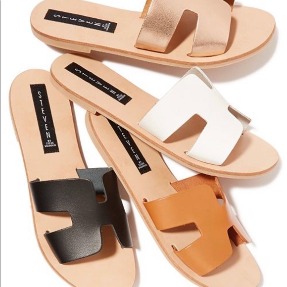 Steven By Steve Madden Shoes | Steve Madden Greece Cognac Leather Sandals | Poshmark